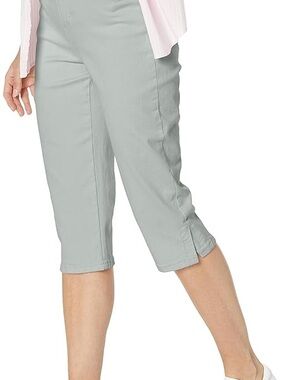 Gloria Vanderbilt Light Gray Women's Capri Pants